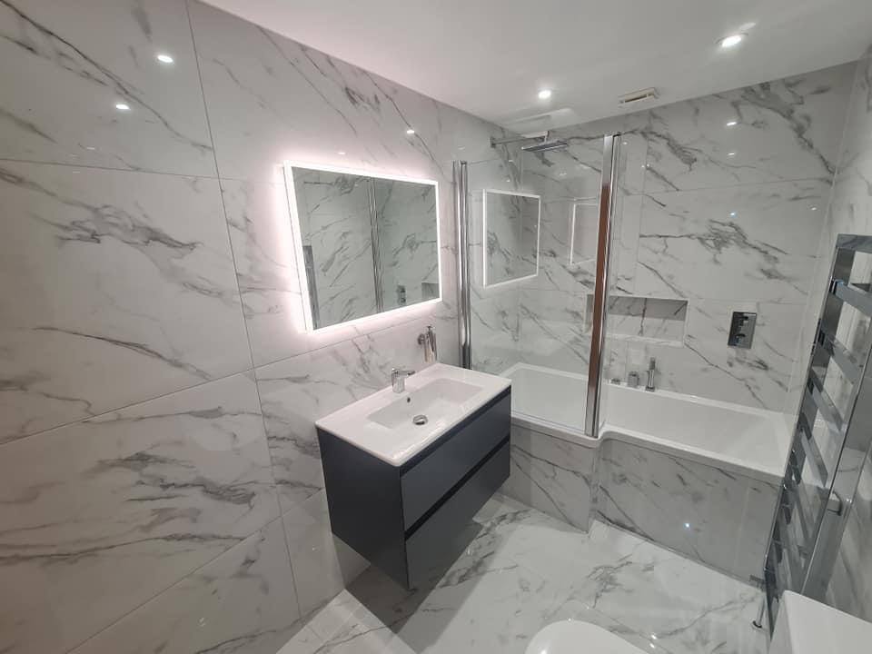Bathroom installation and renovation project in North London