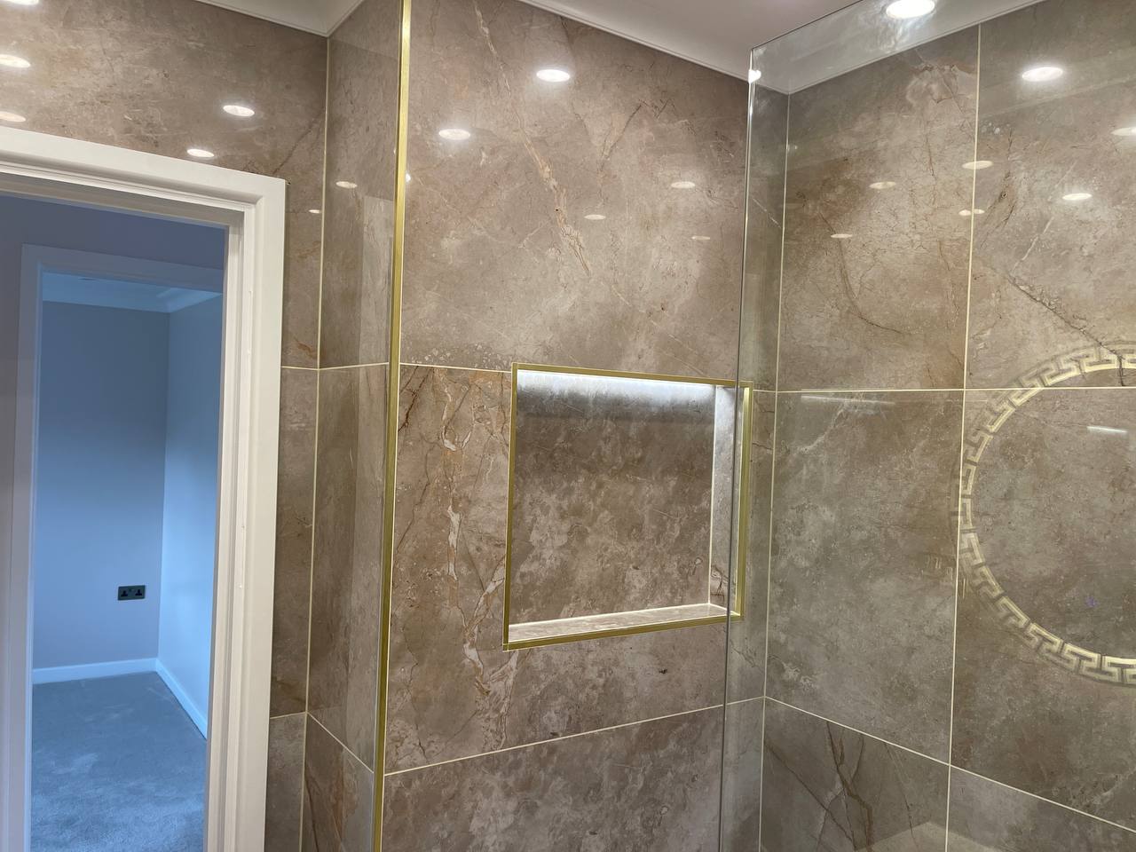 Bathroom tiling and flooring project in North London
