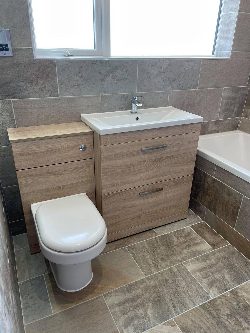 Cloakroom and toilet installation project in North London